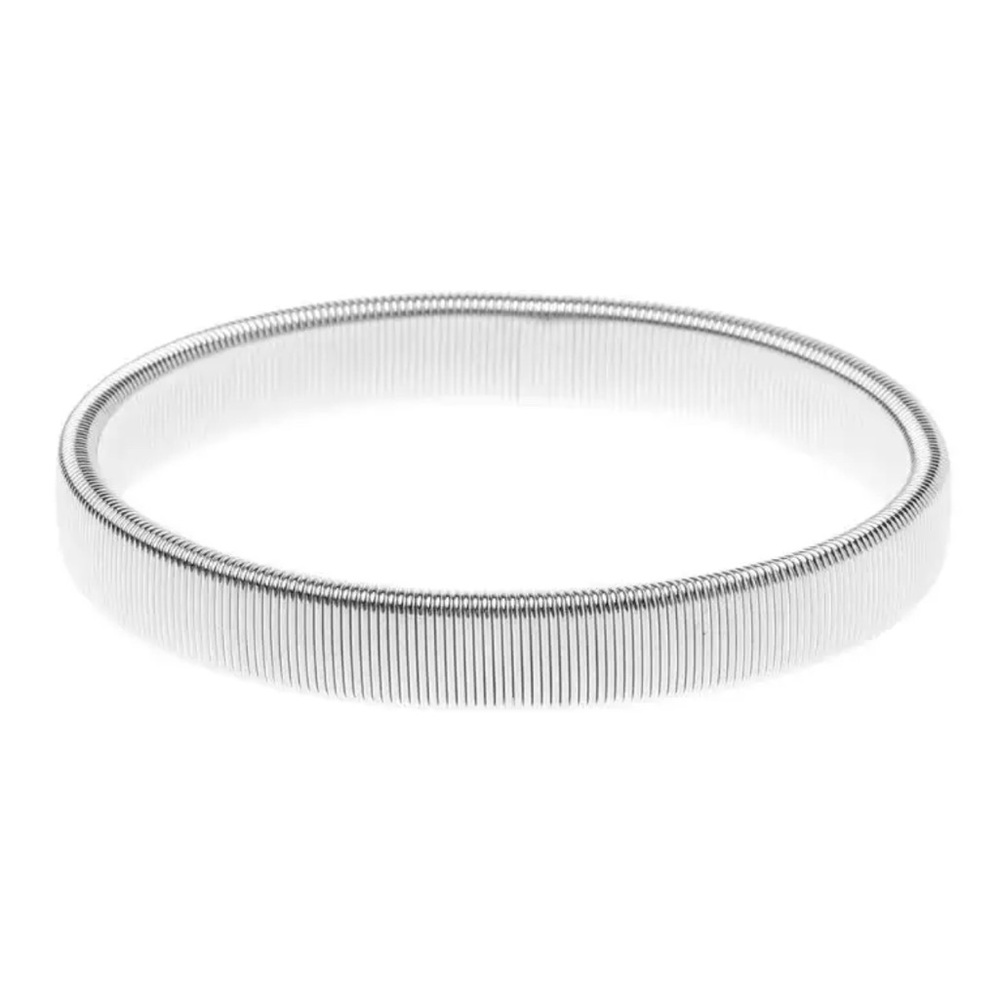 Men Stainless Steel Punk Style Elastic Metal Armband Bracelet - Picture 7 of 16